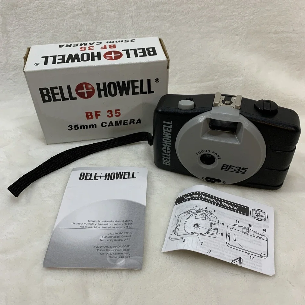 New Bell‎ Howell BF 35 Big Finder 35mm Camera Redeye reduction auto focus flash